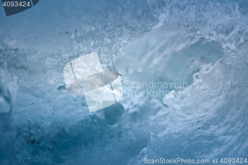 Image of Ice texture closeup