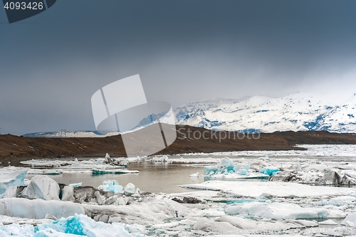 Image of Icebergs at glacier lagoon 