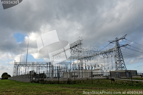 Image of High voltage electric station