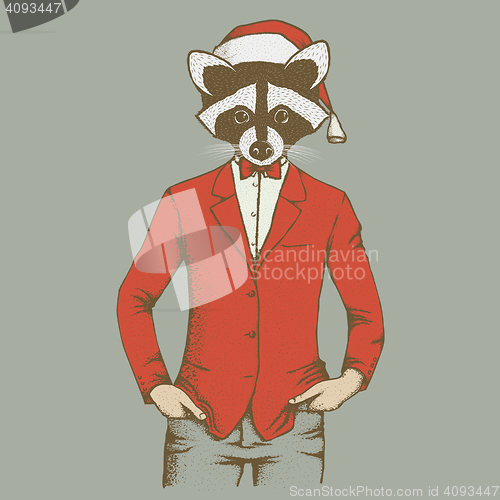 Image of Raccoon vector illustration