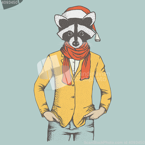 Image of Raccoon vector illustration