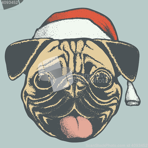 Image of Pug dog vector illustration