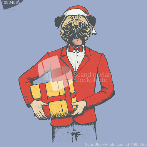 Image of Pug dog vector illustration