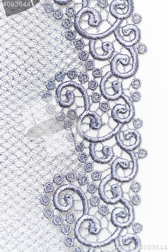 Image of Decorative silver lace