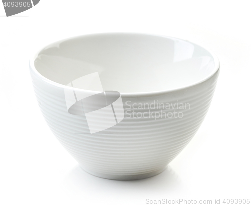 Image of empty white bowl