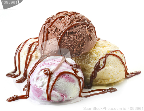 Image of various ice cream balls