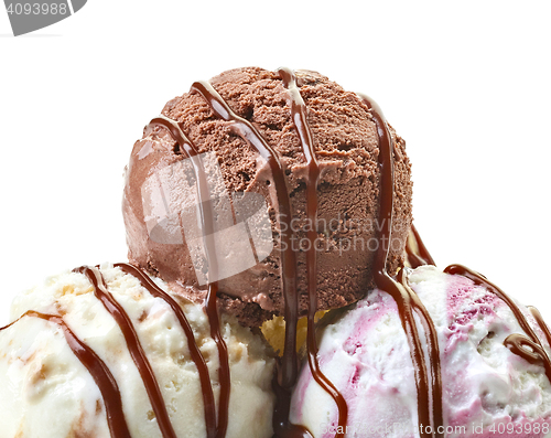 Image of various ice cream balls