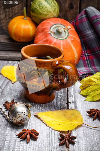 Image of Still life autumn tea party