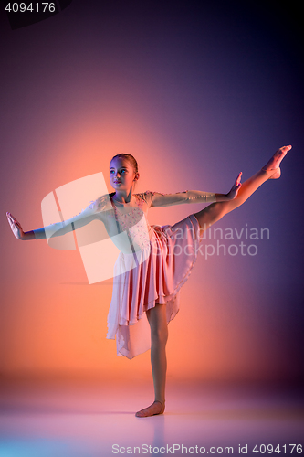 Image of The teen modern ballet dancer