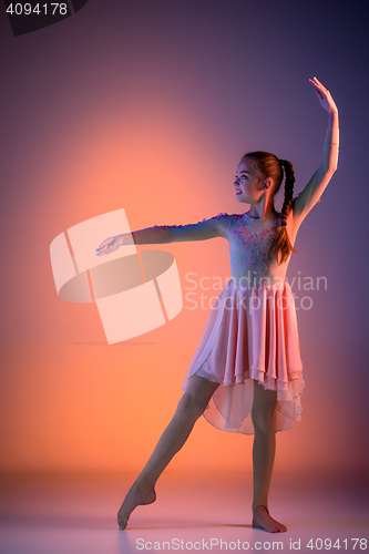 Image of The teen modern ballet dancer