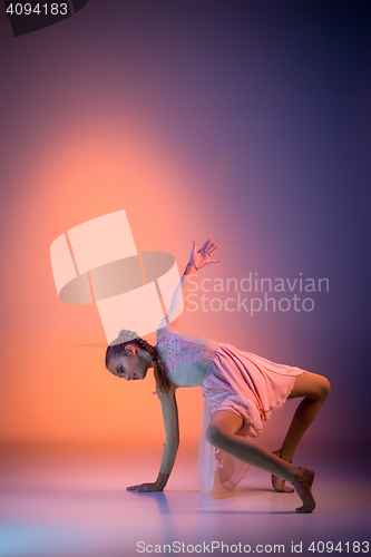 Image of The teen modern ballet dancer