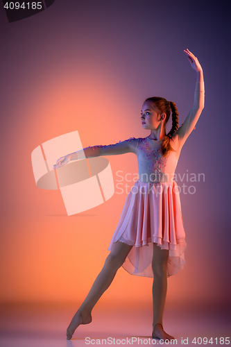 Image of The teen modern ballet dancer
