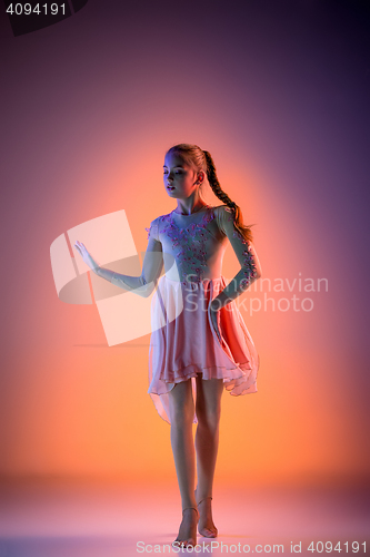 Image of The teen modern ballet dancer