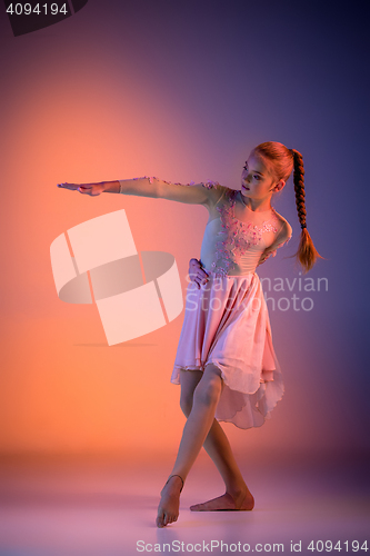 Image of The teen modern ballet dancer