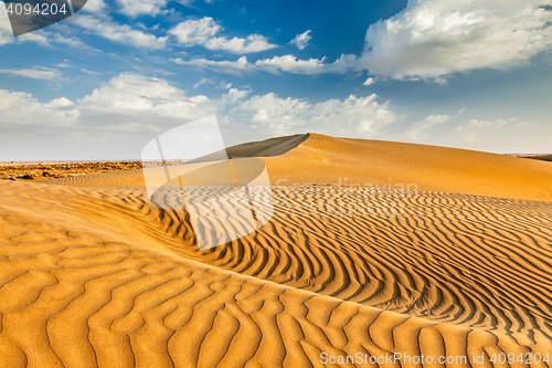 Image of Sand dunes in desert