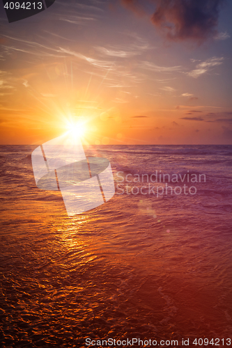 Image of Ocean sunset