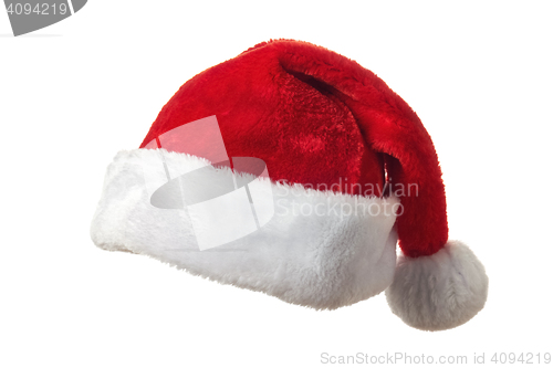 Image of Santa hat on white