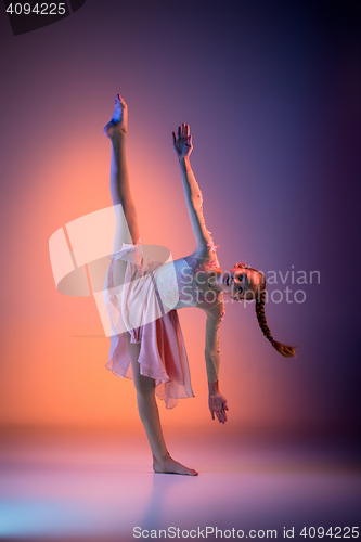 Image of The teen modern ballet dancer