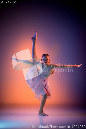 Image of The teen modern ballet dancer