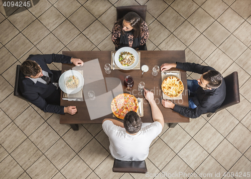 Image of Friends at a Restaurant