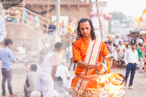 Image of Morning ritual, Dashaswamedh Ghat