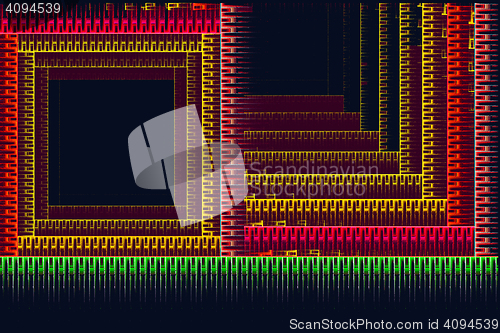 Image of A fractal image: the virtual window and the stairs.