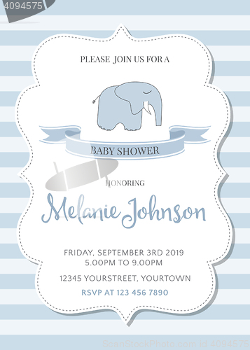 Image of beautiful baby shower template