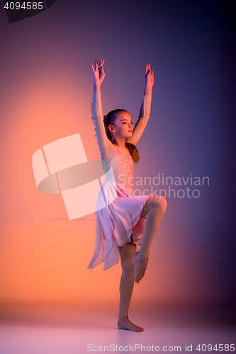 Image of The teen modern ballet dancer