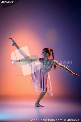 Image of The teen modern ballet dancer