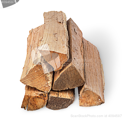 Image of Pile of firewood sight along