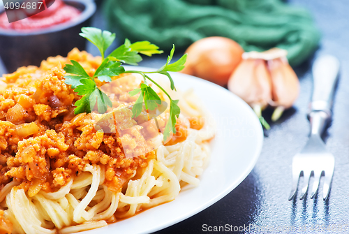 Image of pasta with sauce