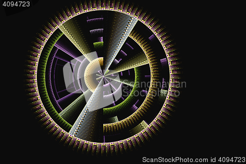 Image of Illustration: fractal image of a disk drive.