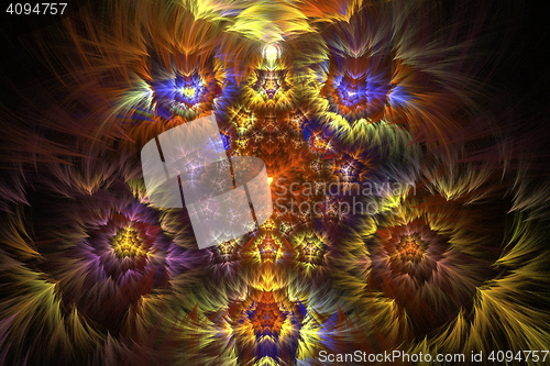 Image of Fractal image : the virtual kaleidoscope.