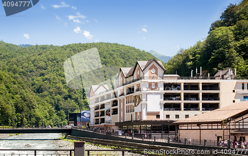 Image of Comfortable hotel in the mountains.