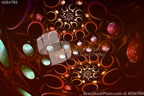 Image of Fractal image \"Glowing balls\"