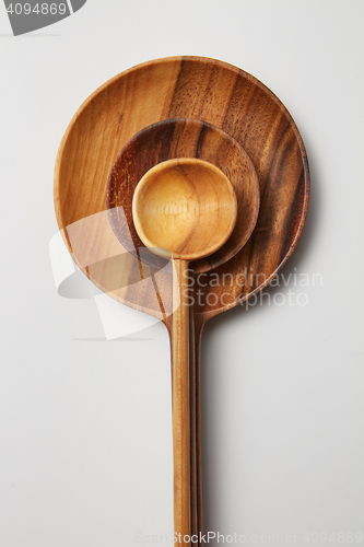 Image of Wooden spoons of different sizes