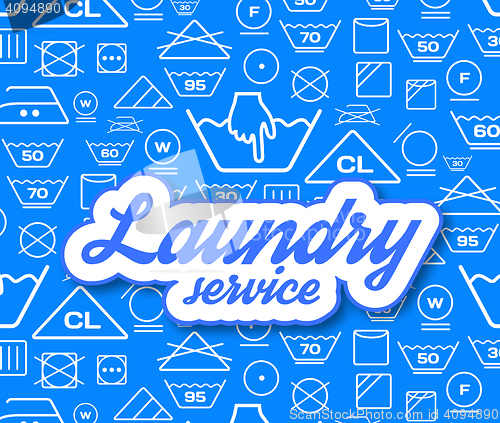 Image of Laundry service vector illustration