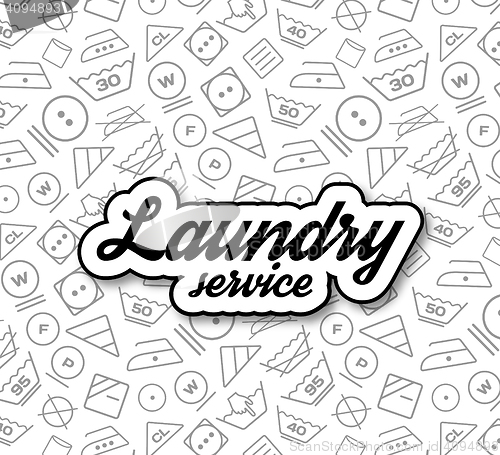 Image of Laundry service vector illustration