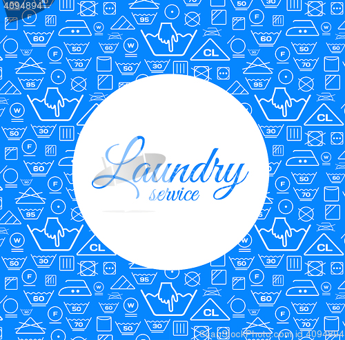 Image of Laundry service vector illustration