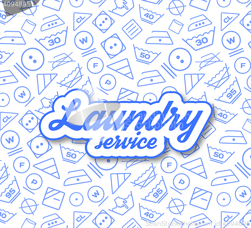 Image of Laundry service vector illustration