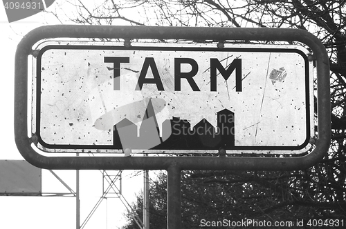 Image of Tarm city sign in Denmark