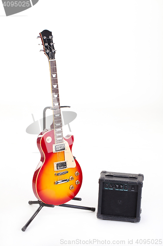 Image of Electric Guitar And The Amplifier