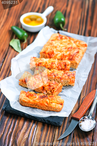 Image of bread with cheese