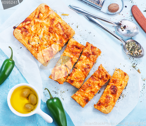 Image of bread with cheese