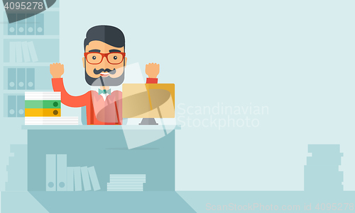 Image of Happy businessman