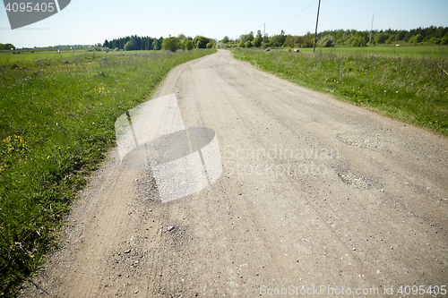 Image of country road at summer