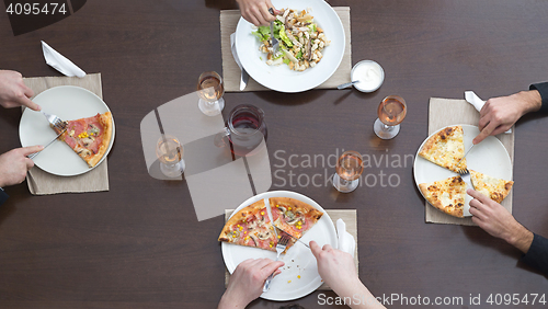 Image of Friends Eating Together