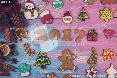 Image of Gingerbreads for new 2017 years