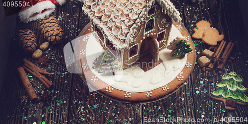 Image of Homemade gingerbread house