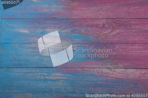 Image of pink and blue wooden background